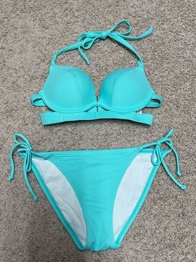 Victoria’s Secret Mint Push Up Bikini